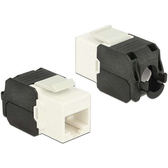 Delock Keystone Module RJ45 jack > LSA Cat.6A UTP white (86266)