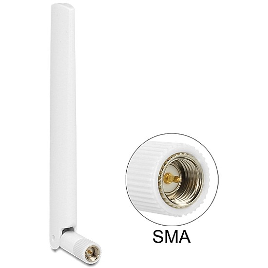 Delock LTE antenna SMA 1 ~ 2.5 dBiminden irányú antenna flexibilis csatlakozóval (88790)