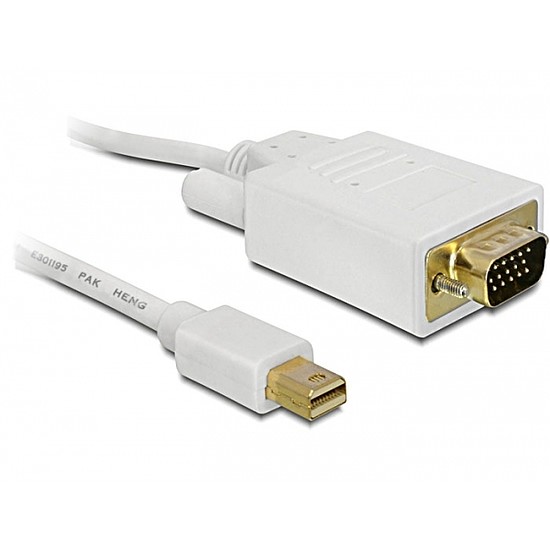 Delock mini Displayport - 15 tűs VGA apa kábel, 1m (82639)