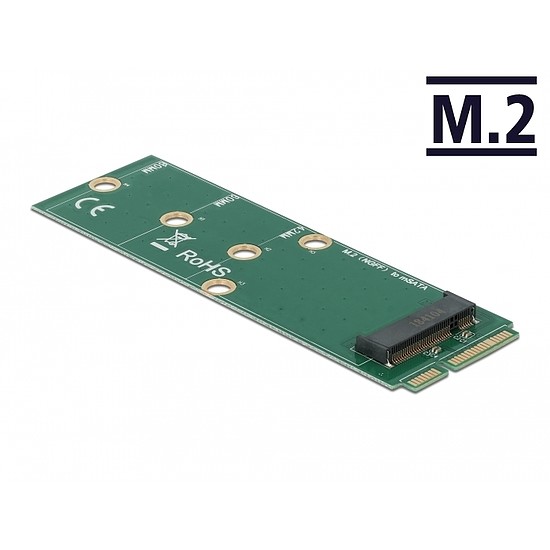 Delock mSATA adapter - M.2 aljzat B nyílással (64109)