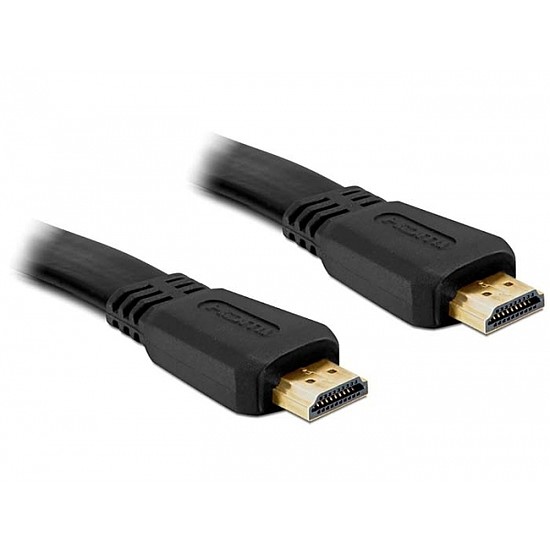 Delock nagy sebességű HDMI Ethernet kábel - A apa/apa 2,0m lapos (82670)