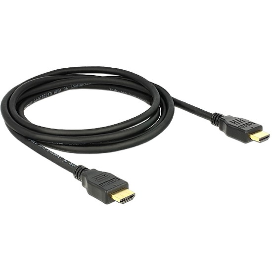 Delock nagy sebességű HDMI Ethernet kábel HDMI A apa > HDMI A apa 4K 2 m (84714)