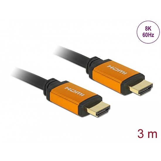 Delock Nagysebességű HDMI-kábel 48 Gbps 8K 60 Hz 3 m (86987)