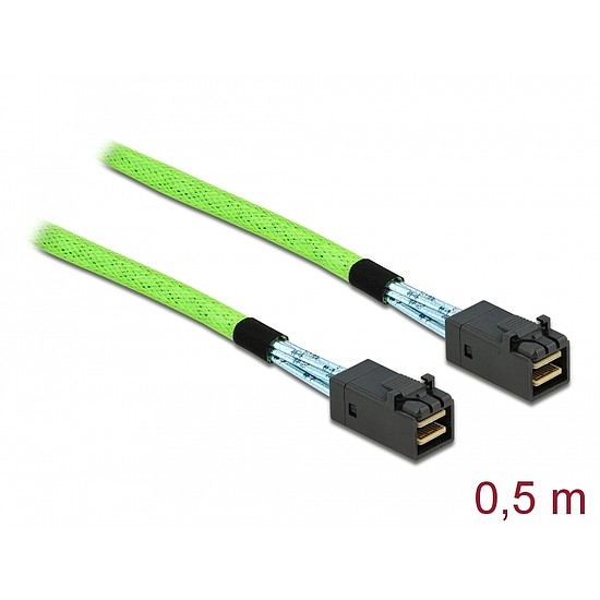 Delock PCI Express kábel Mini SAS HD SFF-8673 - SFF-8673 csatlakozókkal, 0,5 m (86624)