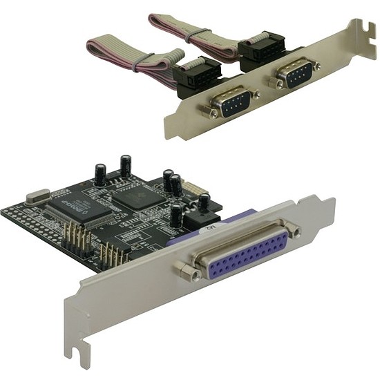 Delock PCI Express kártya 2 x soros, 1x párhuzamos (89129)