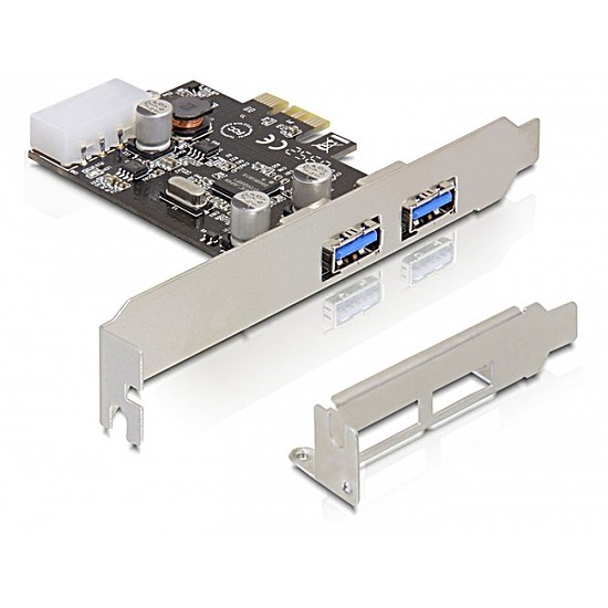 Delock PCI Express kártya > 2x USB 3.0, 5Gbps (89243)