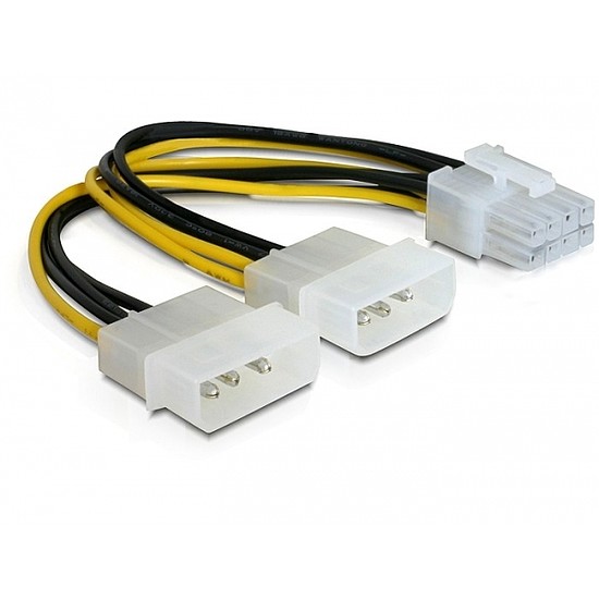 Delock PCI Expressz 8 pin - 2 db molex tápátalakító (82397)