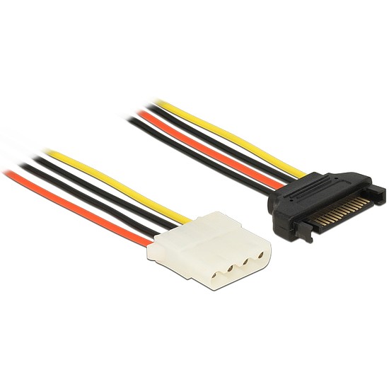 Delock Power Cable SATA 15 pin male > 4 pin female 30 cm (60139)