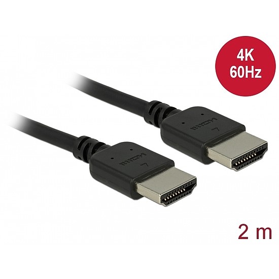 Delock Prémium HDMI kábel 4K 60 Hz 2 m (85217)