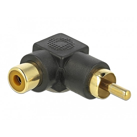 Delock RCA adapter hajlított apa - anya (66168)