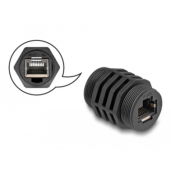 Delock RJ45 Cat.6A beépített modul IP67 por- és vízhatlan (87255)