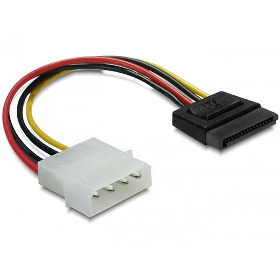 Delock SATA HDD 4 tűs Molex (egyenes) hálózati kábel (60112)