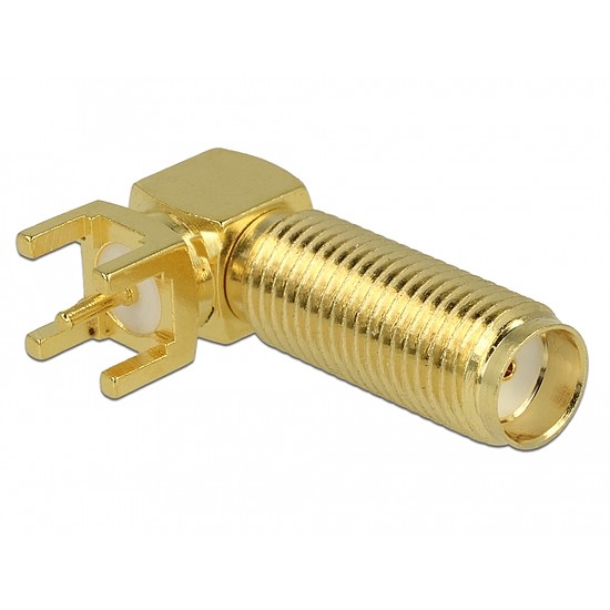 Delock SMA Jack 90 PCB Thread length 16 mm (65848)