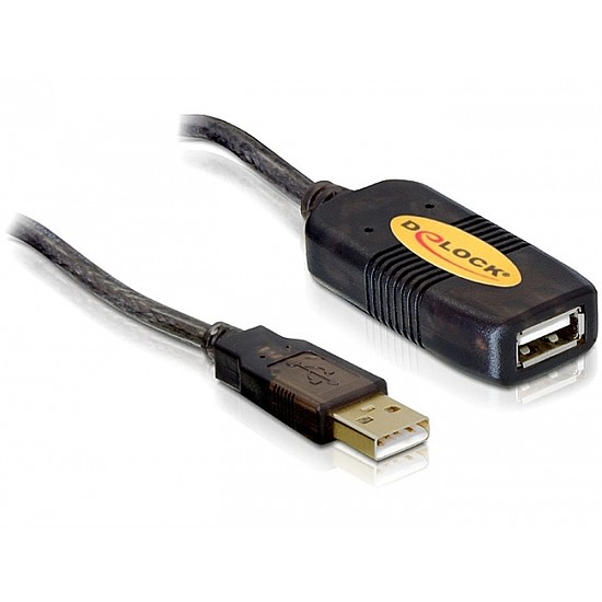 Delock USB 2.0 hosszabbító kábel, aktív 10m (82446)