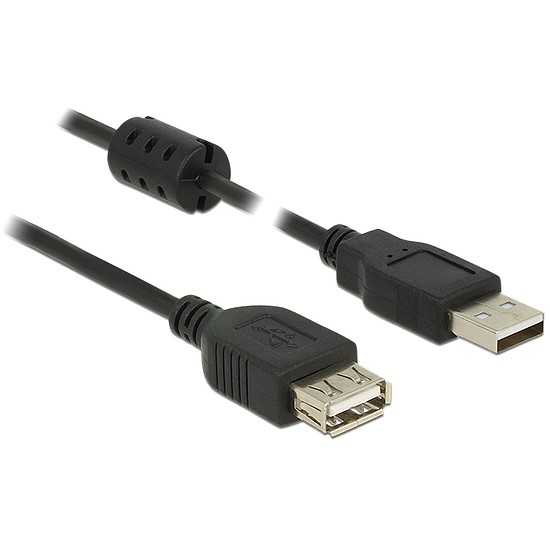 Delock USB 2.0-s bővítőkábel A-típusú csatlakozódugóval > USB 2.0-s, A-típusú csatlakozóhüvellyel, 0 (84882)