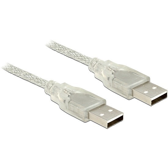 Delock USB 2.0-s kábel A-típusú csatlakozódugóval > USB 2.0-s, A-típusú csatlakozódugóval 1 m (83887)