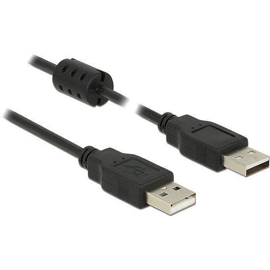 Delock USB 2.0-s kábel A-típusú csatlakozódugóval > USB 2.0-s, A-típusú csatlakozódugóval, 0,5 m, fe (84888)