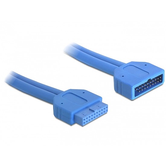 Delock USB 3.0 pin fejes hosszabbító kábel apa / anya (82943)