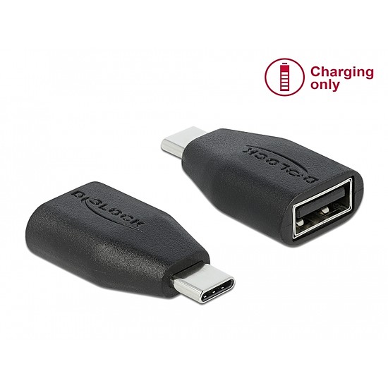 Delock USB adatblokkoló USB Type-C csatlakozó - USB A-típusú aljzat (66528)