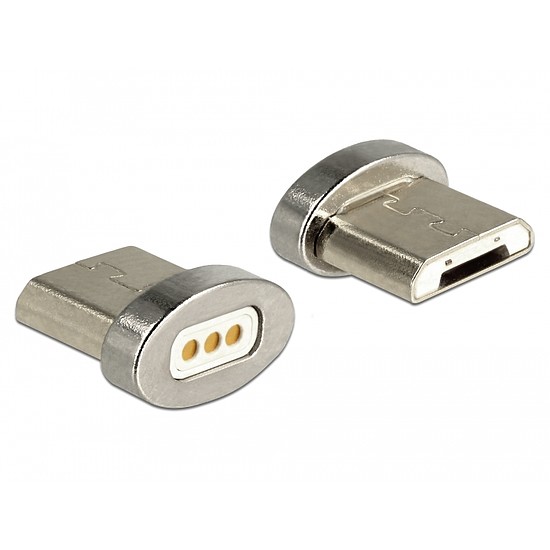 Delock USB Micro-B típusú apa mágneses csatlakozó (65929)