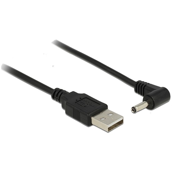 Delock USB Power Kábel > DC 3.5 x 1.35 mm apa 90fok 1.5 m (83577)