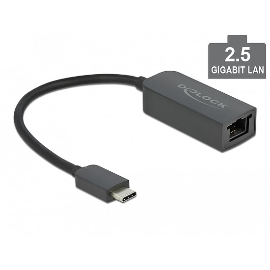 Delock USB Type-C adapter apa 2,5 Gigabit LAN kompakt (66645)