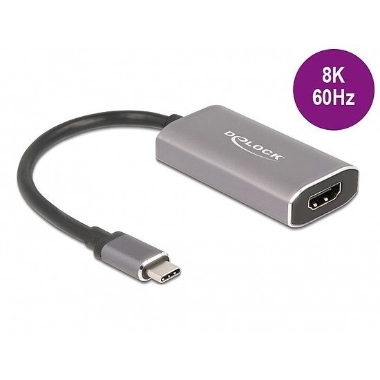 Delock USB Type-C adapter HDMI (DP Alt Mode) 8K-hez HDR funkcióval (62632)