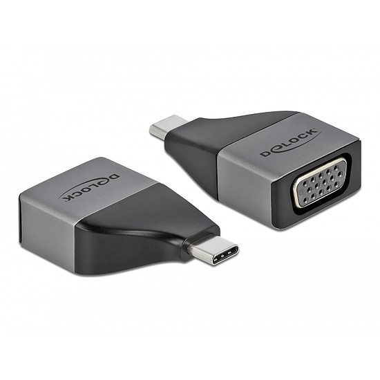 Delock USB Type-C adapter VGA (DP Alt Mode) 1080p kompakt kialakítású (64002)