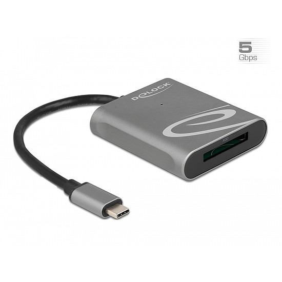 Delock USB Type-C kártyaolvasó XQD 2.0 memóriakártyákhoz (91741)