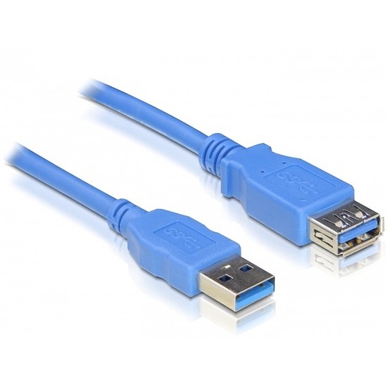 Delock USB3.0-A (apa/anya), 5 méteres hosszabbító kábel (82541)