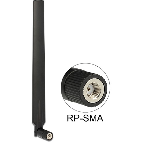 Delock WLAN 802.11 ac/a/h/b/g/n RP-SMA Antenna 4 ~ 7 dBi Omnidirectional Joint (88899)