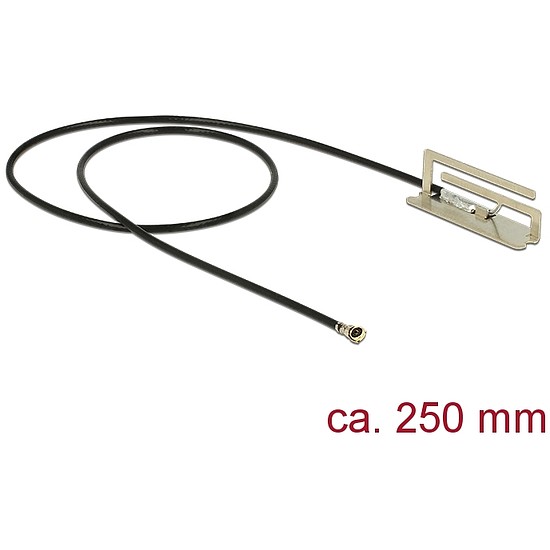 Delock WLAN Antenna MHF IV/ HSC MXHP32 802.11 ac/a/h/b/g/n PIFA 1.6 dBi 250 mm belső (86217)