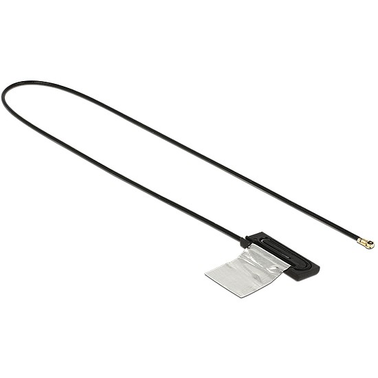 Delock WLAN Antenna MHF IV /HSC MXHP32 Compatible Plug 802.11 ac/a/h/b/g/n CCD 1 dBi 250 mm internal (86286)