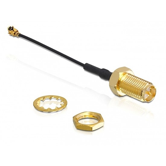 Delock WLAN SMA antenna csatlakozás, 5 cm (88409)