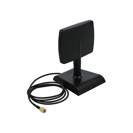 Delock WLAN WiFi 6 Antenna RP-SMA apa 4 - 6 dBi irányított, mágneses talppal dönthető csatlakozóval (90297)