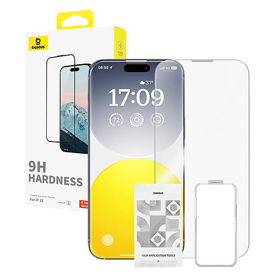 Diamond Tempered Glass Baseus 0,3 mm iPhone 15-höz (P60057404203-00)