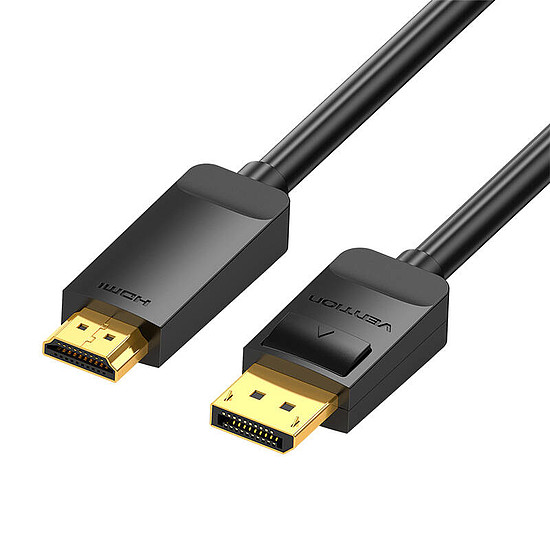 DisplayPort-HDMI 4K kábel 3 m Vention HAGBI fekete