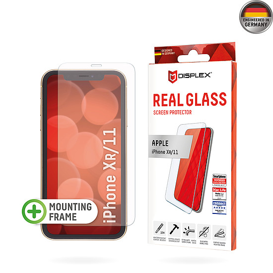 Displex - Premium Real Glass 2D - iPhone XR / iPhone 11 - Átlátszó