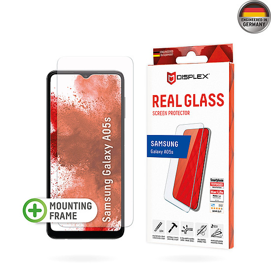 Displex - Premium Real Glass 2D - Samsung Galaxy A05s - Átlátszó