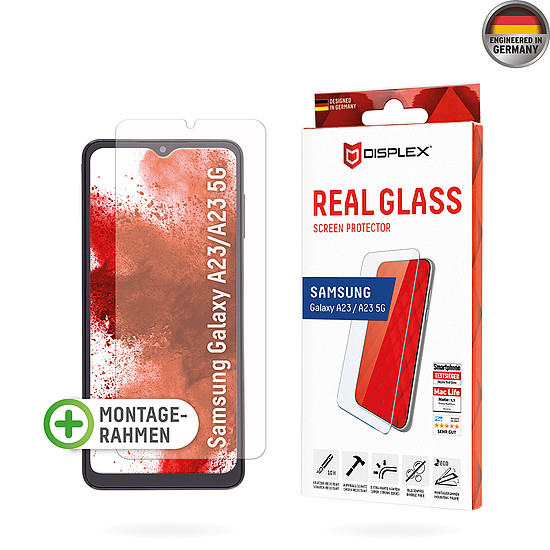 Displex - Premium Real Glass 2D - Samsung Galaxy A23 4G / A23 5G / M23 / F23 / M33 / A13 4G / M13 / F13 - átlátszó