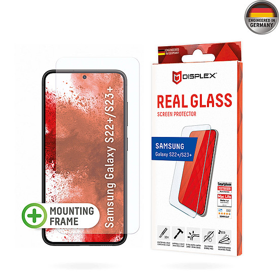 Displex - Premium Real Glass 2D - Samsung Galaxy S22 Plus 5G / S23 Plus - átlátszó (KF2324365)