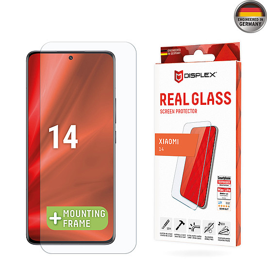 Displex - Premium Real Glass 2D - Xiaomi 14 - Átlátszó