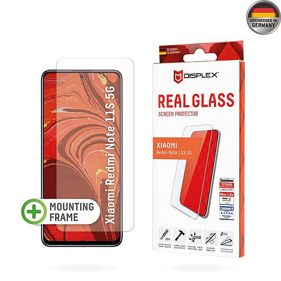 Displex - Premium Real Glass 2D - Xiaomi Redmi Note 11S 5G - Átlátszó