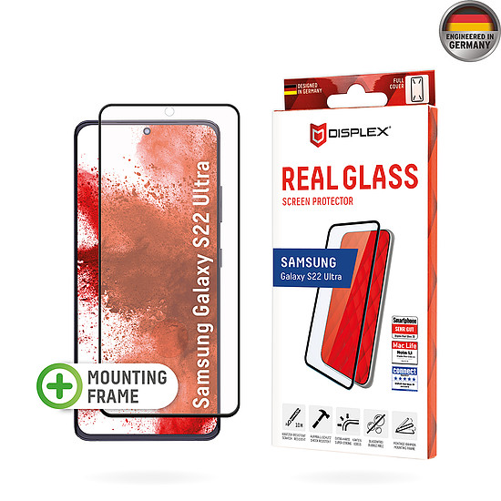 Displex - Premium Real Glass 3D - Samsung Galaxy S22 Ultra 5G - Clear