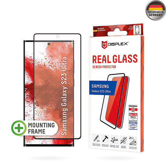 Displex - Premium Real Glass 3D - Samsung Galaxy S23 Ultra - Clear