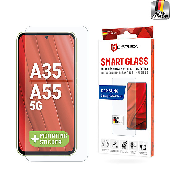 Displex - Premium Smart FlexiGlass - Samsung Galaxy A35 5G / A55 5G / M35 - átlátszó