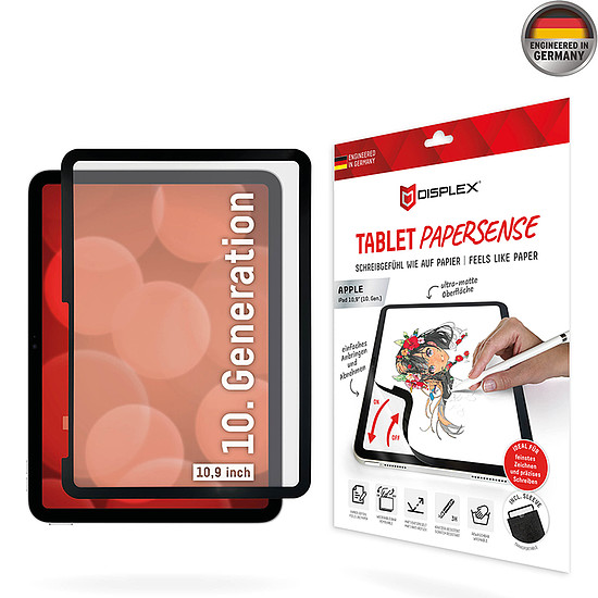 Displex - Premium Tablet PaperSense - iPad 10 (2022) 10.9 - Fekete (KF2324416)