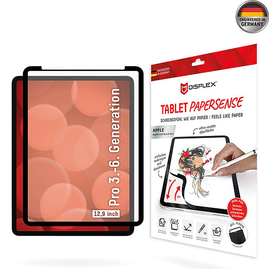 Displex - Premium Tablet PaperSense - iPad Pro 12.9 (2018/2020/2021/2022) - fekete