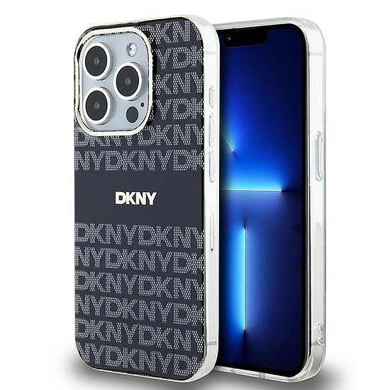 DKNY IML Mono & Stripe MagSafe tok iPhone 13 Pro / 13 telefonhoz - fekete