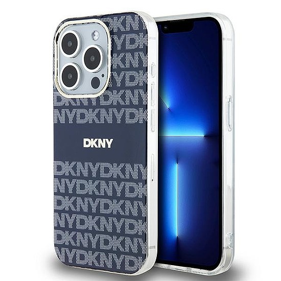 DKNY IML Mono & Stripe MagSafe tok iPhone 15 Pro-hoz - kék